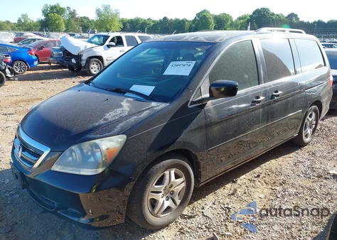 2007 Honda Odyssey Ex-L из США, поврежденный, VIN 5FNRL387X7B030071